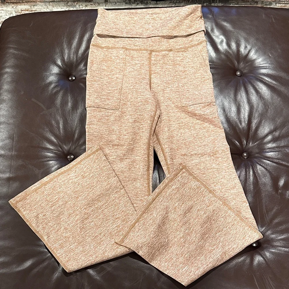 Aerie Light Brown Heathered Leggings